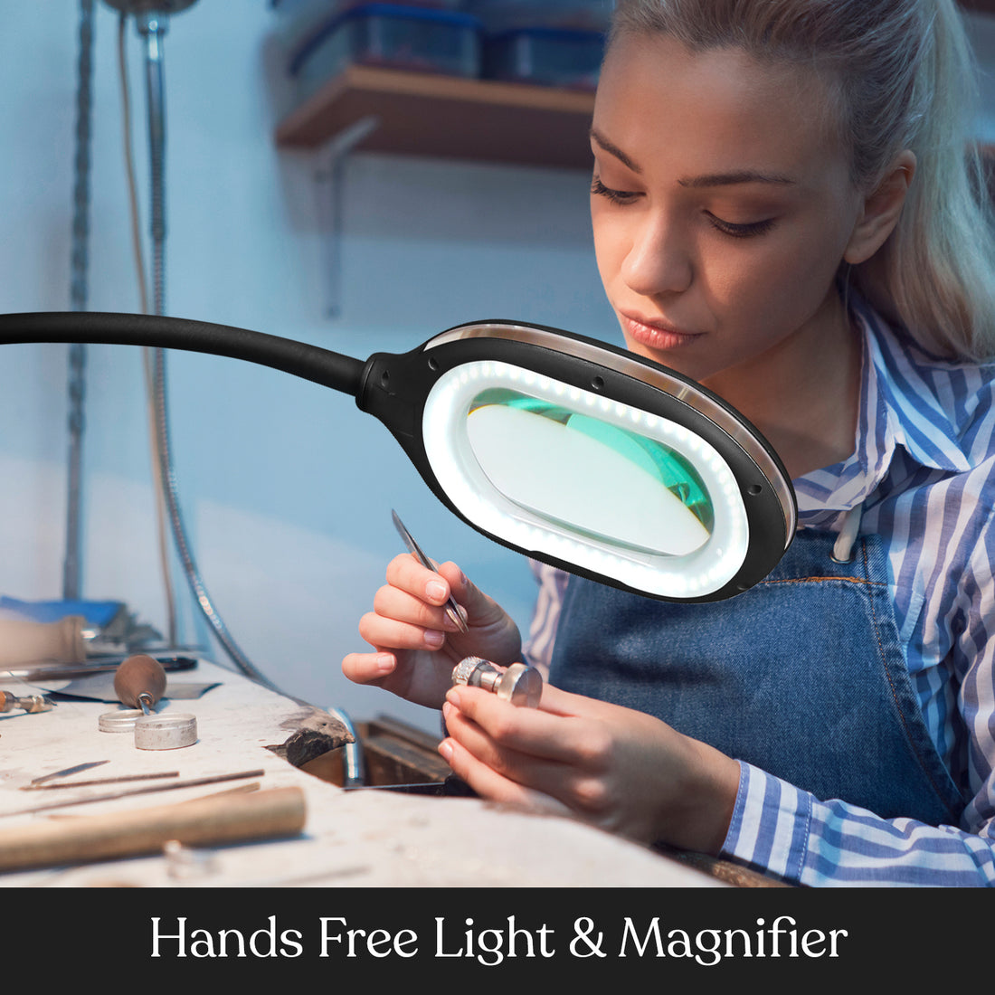 Brightech LightView Pro 3 in 1 Magnifying Lamp - Bright LED Light with –  Lumez Lights
